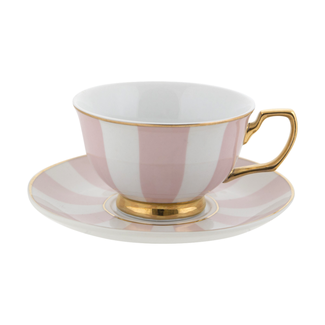 Cristina Re Teacup Stripes Blush, , High Tea, Cristina Re, Party Twinkle | PO BOX 3145 BRIGHTON VIC 3186 AUSTRALIA | www.partytwinkle.com.au - 1