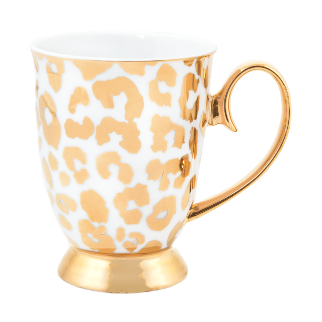 Cristina Re Mug - Louis Leopard Gold New Bone China