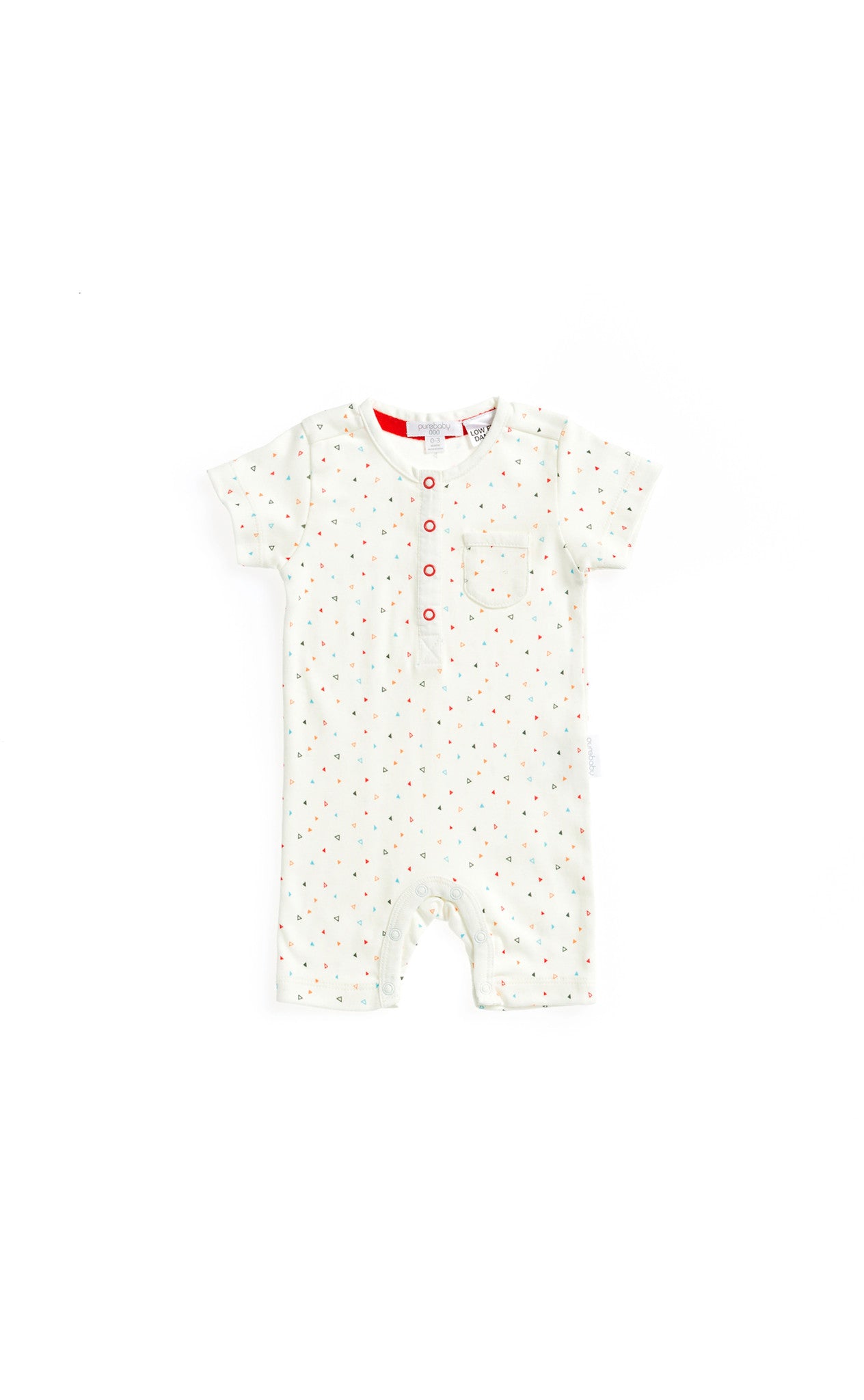 Purebaby Henley Growsuit (Fairground Print), , Children's Clothing, Purebaby, Party Twinkle | PO BOX 3145 BRIGHTON VIC 3186 AUSTRALIA | www.partytwinkle.com.au