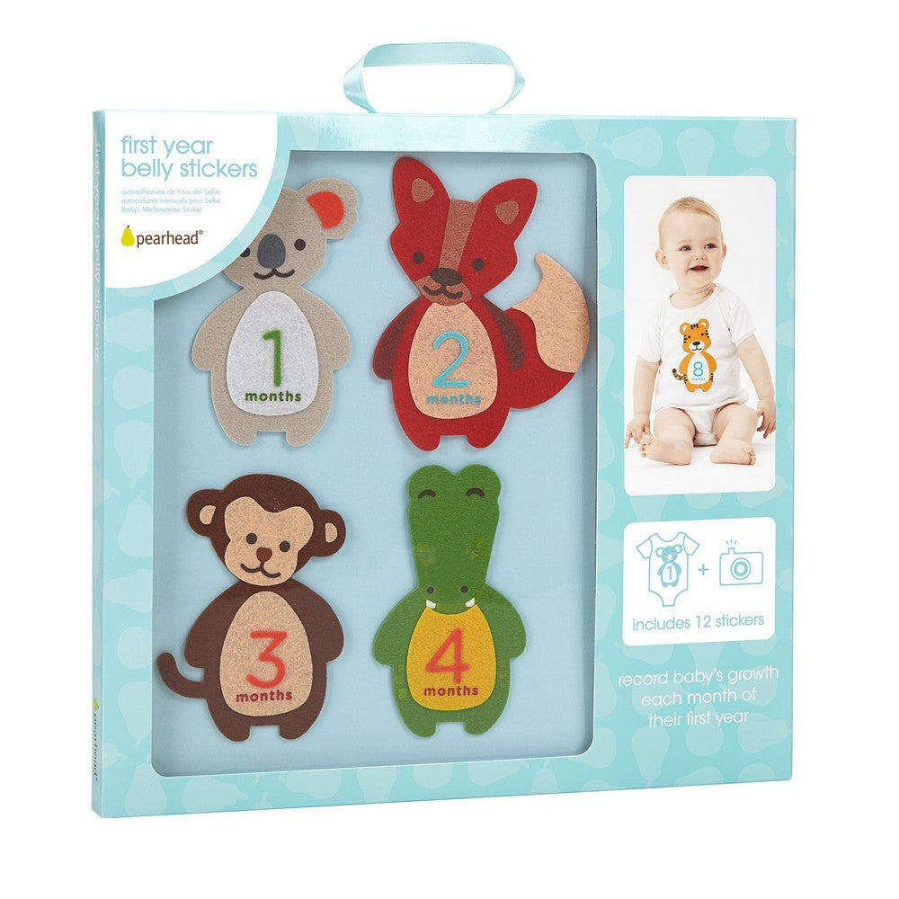 Pearhead Baby's First Years Felt Belly Stickers