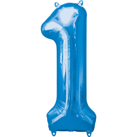 Blue Number 1 Balloon - 86 cm Foil