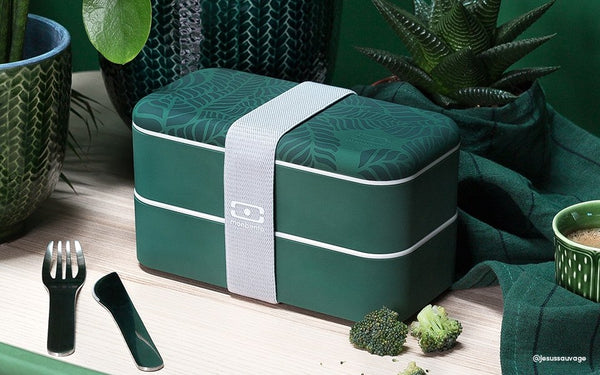 MB Original natural Green - the green bento box Made in France