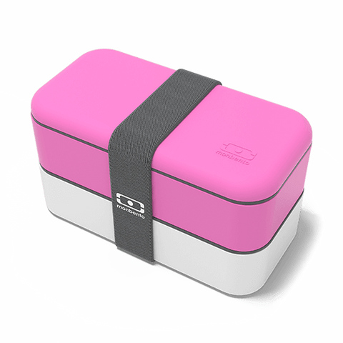 Monbento Bento Box MB Original Pink / White - French Design Bento Box