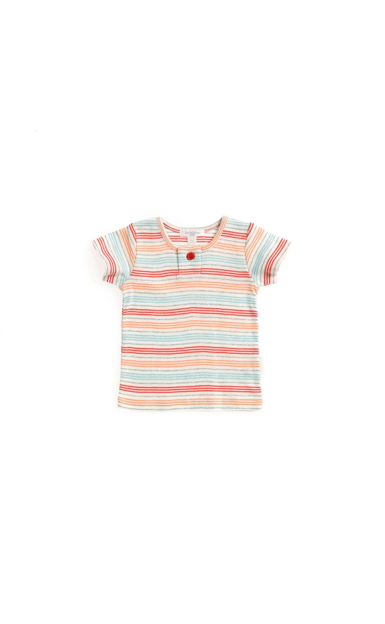 Purebaby Carnival Tee (Carnival Stripe), , Children's Clothing, Purebaby, Party Twinkle | PO BOX 3145 BRIGHTON VIC 3186 AUSTRALIA | www.partytwinkle.com.au