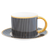Cristina Re Teacup Pinstripe Ebony - Bone China