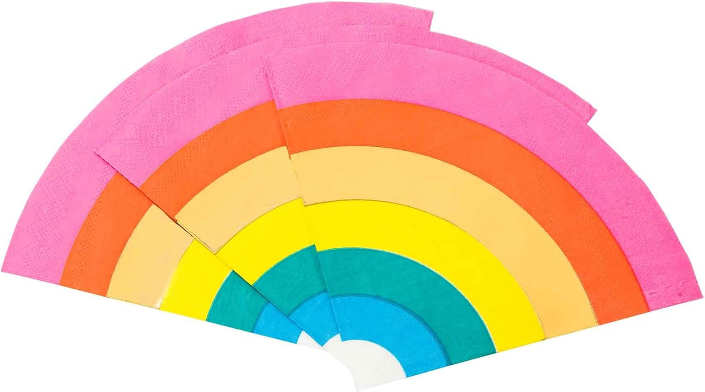 Talking Tables Birthday Brights Rainbow-shaped Napkins (20s)