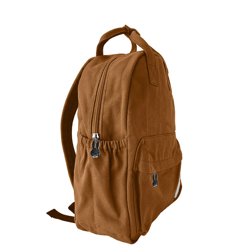 Miffy Large Canvas Backpack - Cinnamon