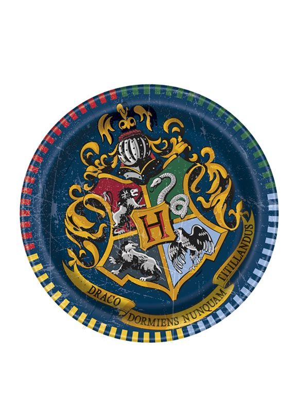 Harry Potter Hogwarts Paper Cake  Plates (8s)