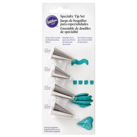 Wilton Specialty 4pc Icing Tip Set W418-9614)