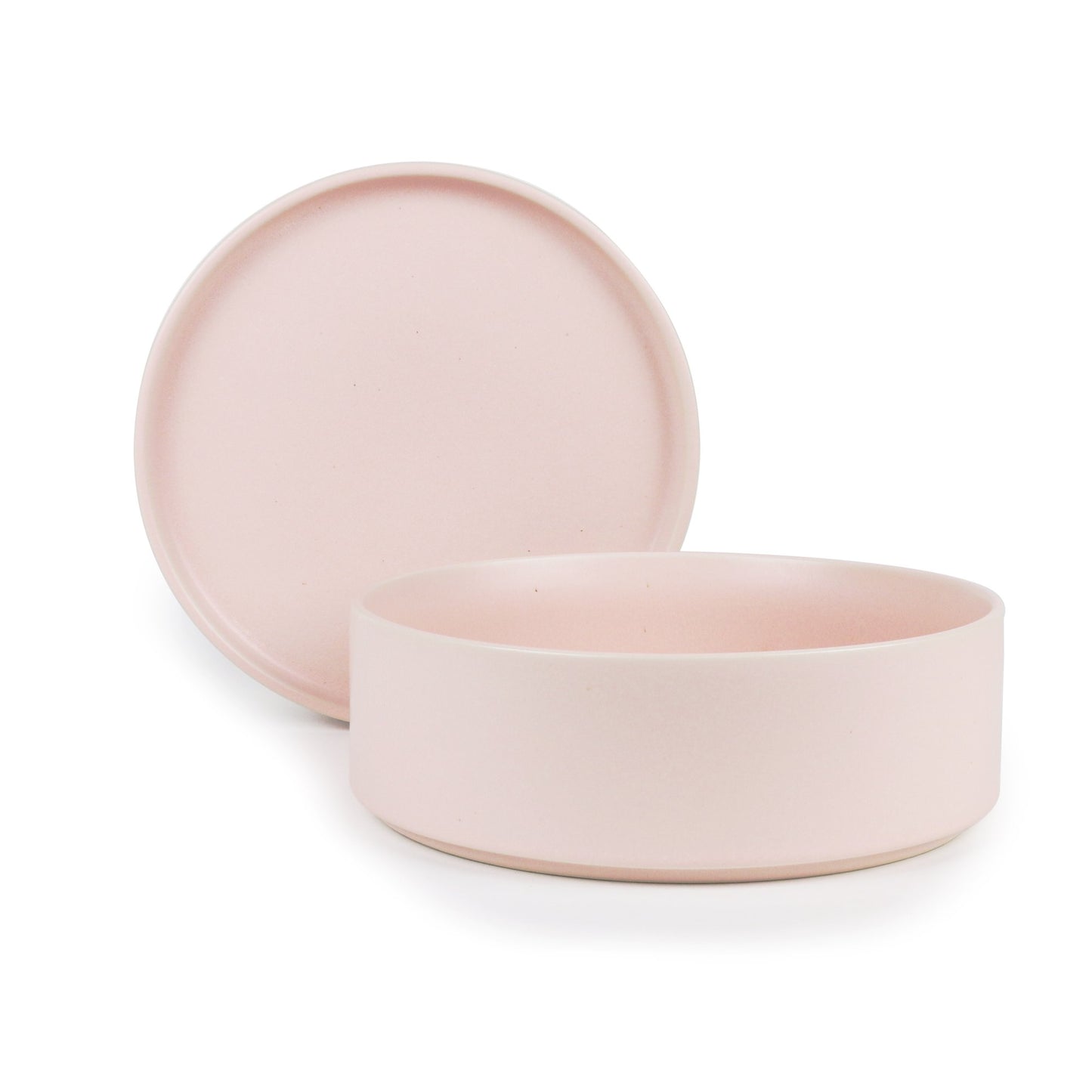 Robert Gordon Dinner Bowl and Plate - Pink Stack, Serve & Store