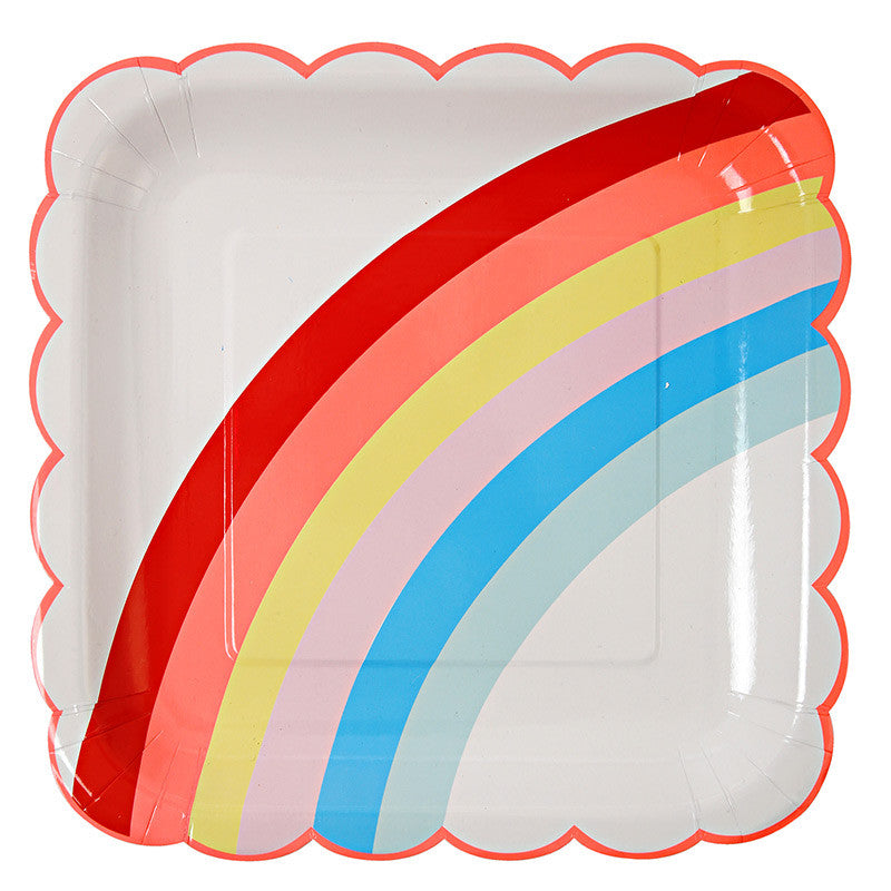 Meri Meri Rainbow Large Party Plate (12)