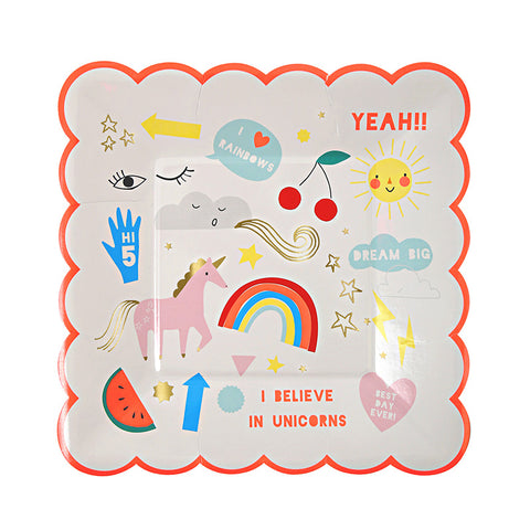 Meri Meri Rainbow and Unicorn Party Cake Plate (8)