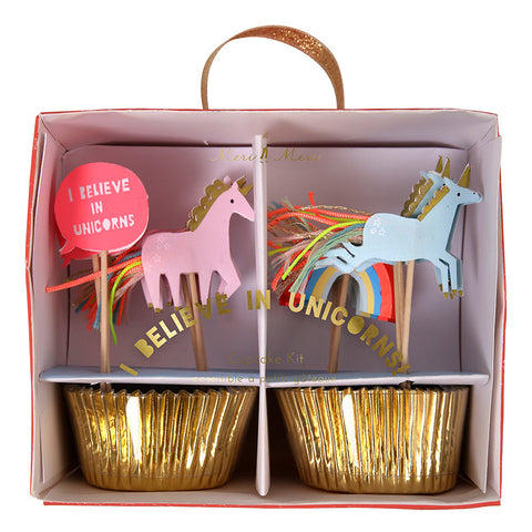 Meri Meri I Believe in Unicorns Cupcake Kit (24)