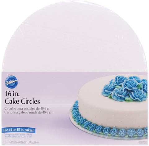 Wilton 16-Inch (40cm) Cake Circle, 6-Pack (W2104-160)
