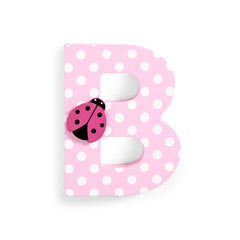 Jojo Maman Bebe - Wooden / Door Letter Pastel "B" Pink