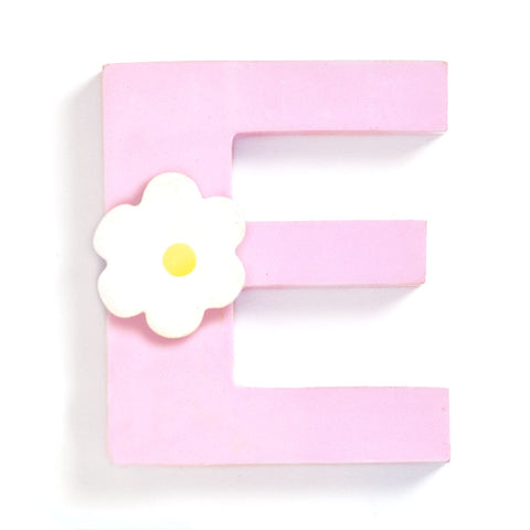Jojo Maman Bebe - Wooden / Door Letter Pastel "E" Pink