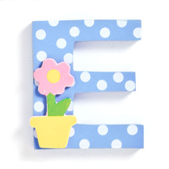 Jojo Maman Bebe - Wooden / Door Letter Pastel "E" Blue