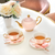 Cristina Re Signature Tea Set / teaset 2 Cup Blush Stripe - Bone China