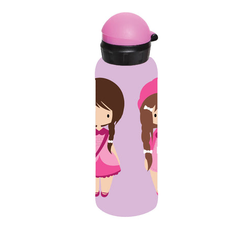 Bobble Art Stainless Steel Drink Bottle (500ml) - Dolls, , Drinking Bottle, Bobble Art, Party Twinkle | PO BOX 3145 BRIGHTON VIC 3186 AUSTRALIA | www.partytwinkle.com.au 