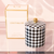 Cristina Re Ebony Houndstooth Candle - Fig Tree