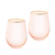 Cristina Re Tumbler Rose Crystal Set of 2