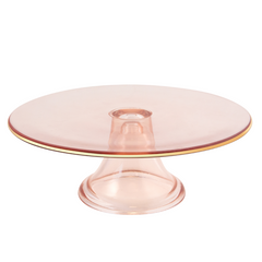 Cristina Re Cake Stand Rose Glass