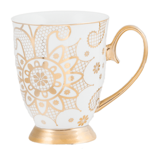 Cristina Re Mug Georgia Lace Pearl New Bone China