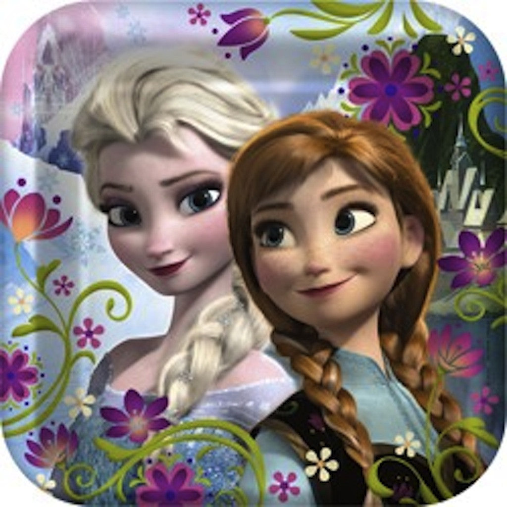 Disney Frozen 23cm Dinner Plates (8), , Party Plate, Discount Party Supplies, Party Twinkle | PO BOX 3145 BRIGHTON VIC 3186 AUSTRALIA | www.partytwinkle.com.au