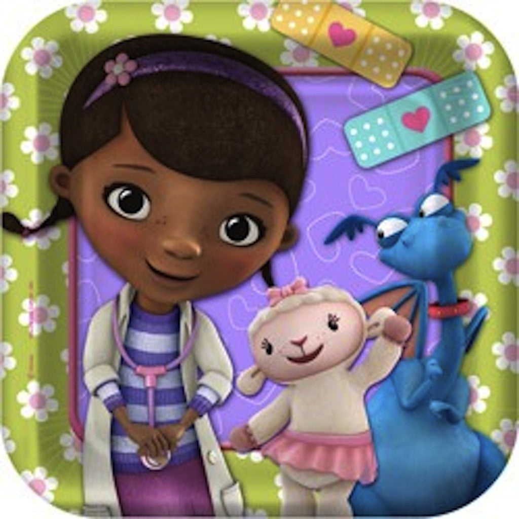 Doc McStuffins Cake Plates (8), , Cake Plates, Wholesale Halloween Costumes, Party Twinkle | PO BOX 3145 BRIGHTON VIC 3186 AUSTRALIA | www.partytwinkle.com.au