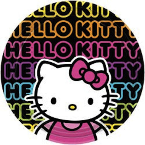 Hello Kitty 23cm Large Plates (8), , Party Plate, Wholesale Halloween Costumes, Party Twinkle | PO BOX 3145 BRIGHTON VIC 3186 AUSTRALIA | www.partytwinkle.com.au 