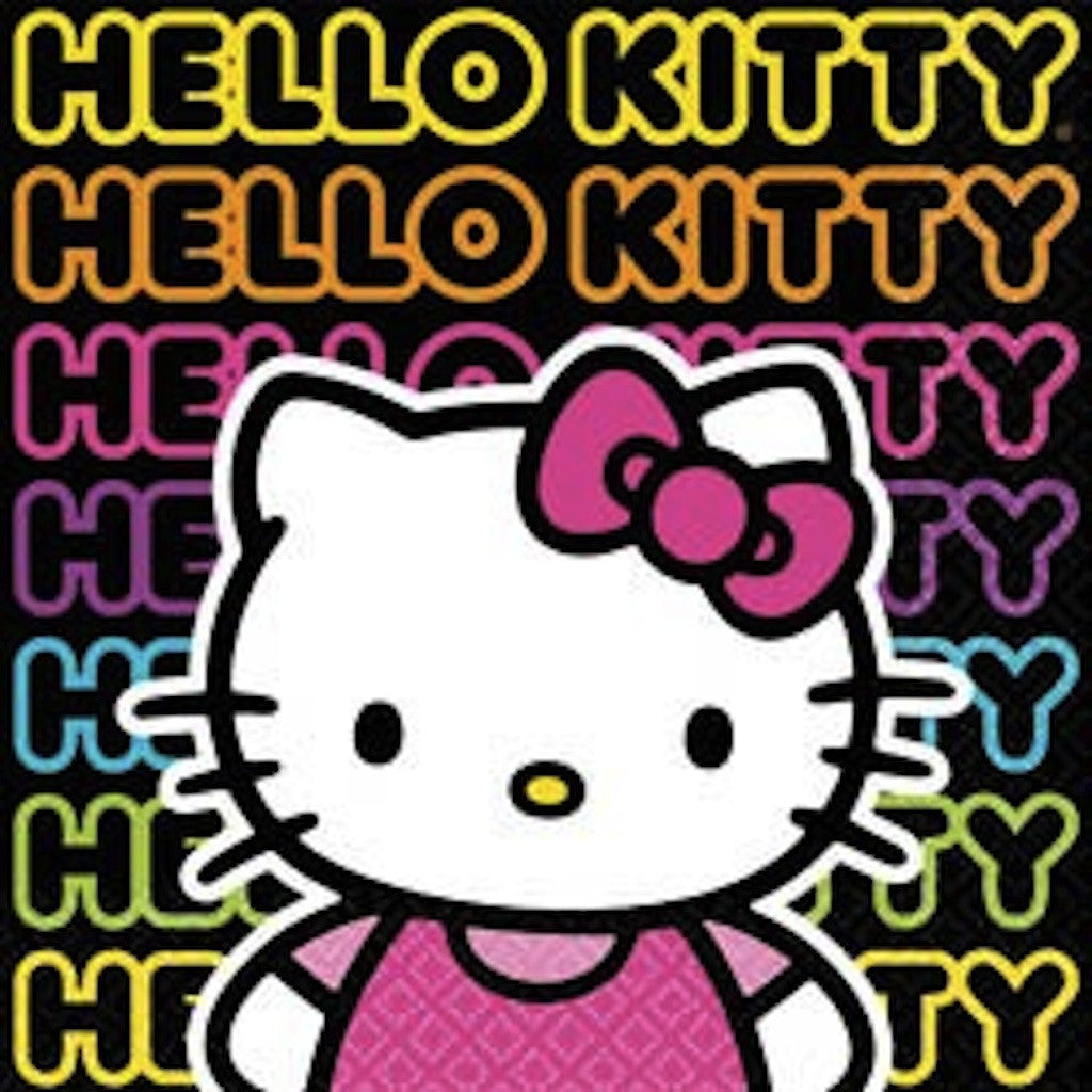 Hello Kitty Tween Beverage Napkins (16), , Napkins, Wholesale Halloween Costumes, Party Twinkle | PO BOX 3145 BRIGHTON VIC 3186 AUSTRALIA | www.partytwinkle.com.au