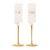 Cristina Re Champagne Flutes Crysal Mr & Mrs Set of 2