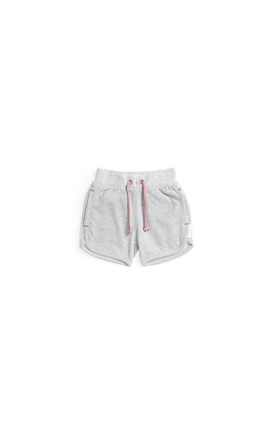 Purebaby Spin Shorts (Pale Grey Melange), , Children's Clothing, Purebaby, Party Twinkle | PO BOX 3145 BRIGHTON VIC 3186 AUSTRALIA | www.partytwinkle.com.au  - 1
