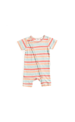 Purebaby Carnival Growsuit (Carnival Stripe), , Children's Clothing, Purebaby, Party Twinkle | PO BOX 3145 BRIGHTON VIC 3186 AUSTRALIA | www.partytwinkle.com.au 