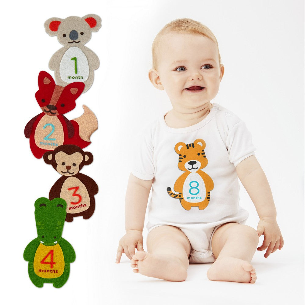 Pearhead Baby's First Years Felt Belly Stickers