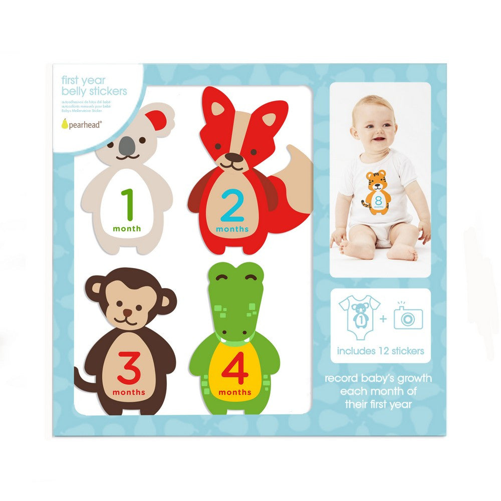 Pearhead Baby's First Years Felt Belly Stickers