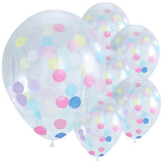 Pick & Mix Confetti Balloons - 12" Latex (5 pack)