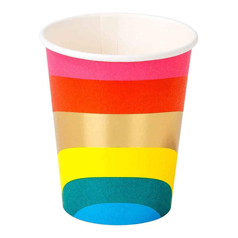 Talking Tables Birthday Brights Rainbow Paper Cups (12s)