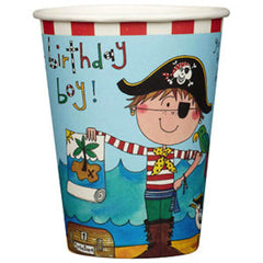 Pirate Paper Cups - pack of 8, , Cups, Rachel Ellen, Party Twinkle | PO BOX 3145 BRIGHTON VIC 3186 AUSTRALIA | www.partytwinkle.com.au 