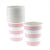 Sambellina Candy Stripe Pink Cups (12), , Cups, Sambellina, Party Twinkle | PO BOX 3145 BRIGHTON VIC 3186 AUSTRALIA | www.partytwinkle.com.au  - 1