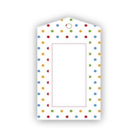 Sambellina Polkadot Multi-Coloured Gift Tags (12), , Gift Tags, Sambellina, Party Twinkle | PO BOX 3145 BRIGHTON VIC 3186 AUSTRALIA | www.partytwinkle.com.au 