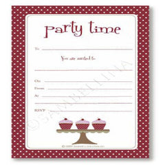 Sambellina Cupcake Invitations (12), , Invitations, Sambellina, Party Twinkle | PO BOX 3145 BRIGHTON VIC 3186 AUSTRALIA | www.partytwinkle.com.au 