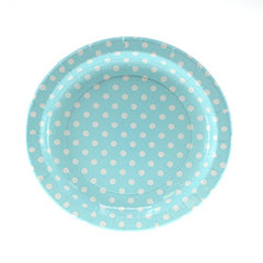 Sambellina Polkadot Blue Party Plates (12), , Party Plate, Sambellina, Party Twinkle | PO BOX 3145 BRIGHTON VIC 3186 AUSTRALIA | www.partytwinkle.com.au 