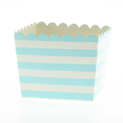 * Sambellina Blue Stripe Scallop Party Favour Boxes (6), , Favour Box, Sambellina, Party Twinkle | PO BOX 3145 BRIGHTON VIC 3186 AUSTRALIA | www.partytwinkle.com.au 