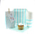 Sambellina Candy Stripe Blue Square Plates (12), , Party Plate, Sambellina, Party Twinkle | PO BOX 3145 BRIGHTON VIC 3186 AUSTRALIA | www.partytwinkle.com.au  - 3