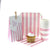 Sambellina Candy Stripe Blue Square Plates (12), , Party Plate, Sambellina, Party Twinkle | PO BOX 3145 BRIGHTON VIC 3186 AUSTRALIA | www.partytwinkle.com.au  - 2