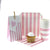 Sambellina Candy Stripe Blue Square Plates (12), , Party Plate, Sambellina, Party Twinkle | PO BOX 3145 BRIGHTON VIC 3186 AUSTRALIA | www.partytwinkle.com.au  - 3