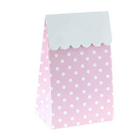 Sambellina Pink Polkadot Treat Boxes (12), , Treat Box, Sambellina, Party Twinkle | PO BOX 3145 BRIGHTON VIC 3186 AUSTRALIA | www.partytwinkle.com.au  - 1