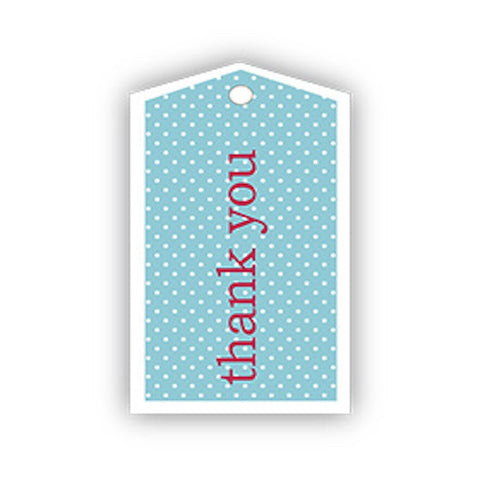 Sambellina Blue Thanks Gift Tags, , Gift Tags, Sambellina, Party Twinkle | PO BOX 3145 BRIGHTON VIC 3186 AUSTRALIA | www.partytwinkle.com.au 