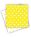 Sambellina Reversible Yellow Polkadot Napkins (20)